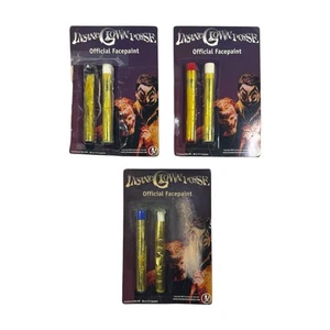Juego de 3 pinturas faciales oficiales Juggalo ICP Insane Clown Posse 2003 de colección RARO - Imagen 1 de 10