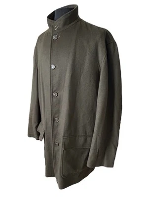 Vintage Ermenegildo Zegna 100% Cashmere Forest Green Mens Jacket Coat XL Italy - Image 1 of 4