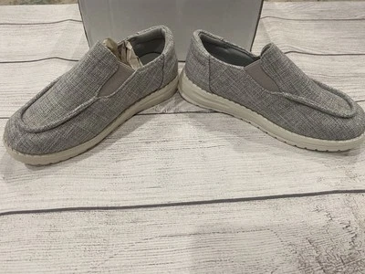 Niños Talla 12 Niños Informal Sin Cordones Mocasín Gris Bote Zapato Juvenil OFERTA* Foto 1 de 4