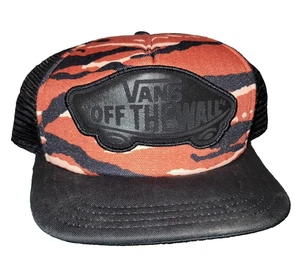 Vans Off The Wall Snapback Mütze Herren orange schwarz und weiß - Bild 1 von 7