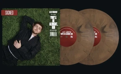 Signed Alex Warren You’ll Be Alright, Kid Mocha Vinyl Autographed Insert *READ* - Image 1 of 4