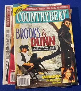 LOT-(6) vintage 1990s Countrybeat Country Music MAGAZINE ALL COMPLETE VF+ - Picture 1 of 3
