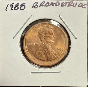 Nice! Broad Struck 1988 Uncirculated Lincoln Memorial 1 Cent $28.00 - OBO - Picture 1 of 5