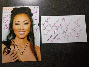 CANDACE KITA handsigniertes Autogramm 4x6 Foto & Karte - schönes Model & Schauspielerin  - Bild 1 von 5