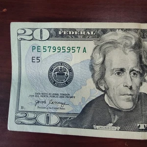 Trinary Twenty Dollar Bill 2017A.  PE 57995957 A 97.7% Very Cool Rating - Picture 1 of 5