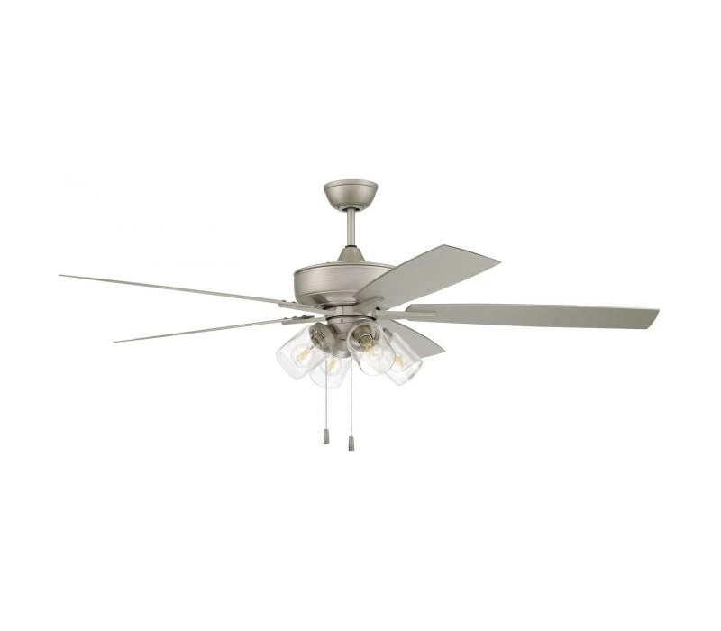Ventilador de teto Craftmade OS104PN5 Outdoor Super Pro 60" com luzes, níquel pintado - Imagem 1 de 1
