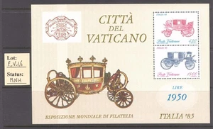 F_V_16 - FOGLIETTI VATICANO.1985 "ESPOSIZIONE MONDIALE DI FILATELIA". MNH - Picture 1 of 1