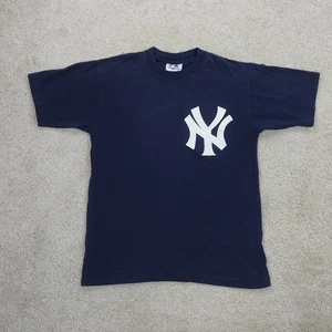Majestic Kids T Shirt Medium Yankees Navy Rodriguez 13 MLB Baseball Tee - Picture 1 of 11