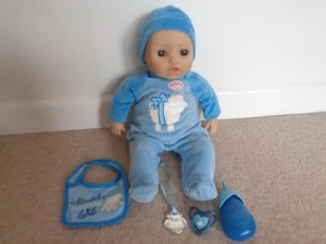 Baby Annabell Bruder Alexander interaktiver Mund bewegt Schnuller Flasche Lätzchen - Bild 1 von 7