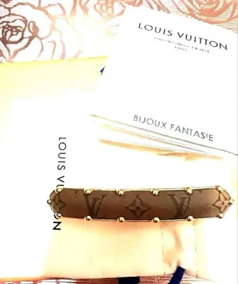 Clip de pelo Louis Vuitton monograma dulce sueño pasador flor marrón usado Foto 1 de 4