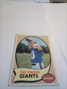 1970 Topps Karte Fran Tarkenton #80 New York Giants KOSTENLOSER VERSAND - Bild 1 von 2