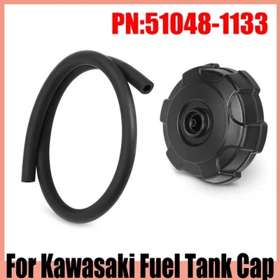 Fuel Tank Cap w/ Tube 51048-1133 For Kawasaki Prairie 360 Bayou 220 250 300 400 - Image 1 of 4