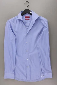 ✅ Hugo Boss camicetta per uomo taglia Hemdgröße 40, M, 50 blu di cotone ✅ - Foto 1 di 8