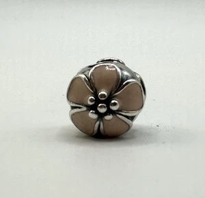 Genuine Pandora Pink Enamel Cherry Blossom Clip Charm  925 ALE - Picture 1 of 4