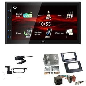 JVC Bluetooth 2DIN DAB+ Autoradio für Fiat Stilo 2001-2008 schwarz - Bild 1 von 5