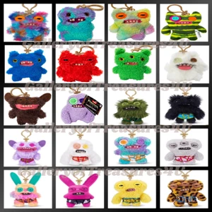 Mini Llavero Fuggler Clip En Bolsa Peluche 5" Divertido Monstruo Feo Verde Azul Rojo - Imagen 1 de 38