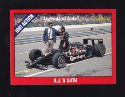 1992 Collegiate Collection Legends of Indy AJ's 34th #57 - Image 1 of 2