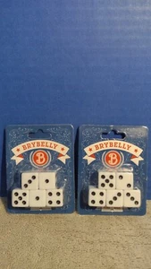 (2) BRYBELLY weißer Spielwürfel zum Spielen von Brettspielen und Kartenspielen, 5er-Pack-Set - Bild 1 von 4