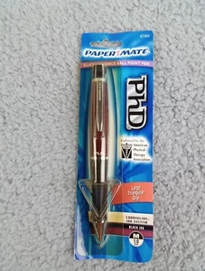 NEW PaperMate PhD Burgundy Pen Black Medium Ink Japan Lubriglide 1.0mm  - Picture 1 of 8