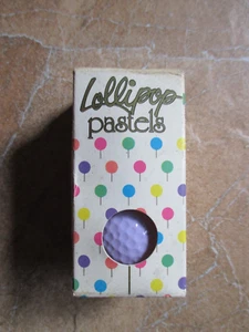 NIB LOLLIPOP PASTELS Golf Balls BOX of 2 Purple - Picture 1 of 1