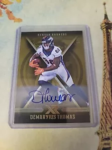 2017 Panini XR Football Demaryius Thomas Auto Gold - Picture 1 of 2
