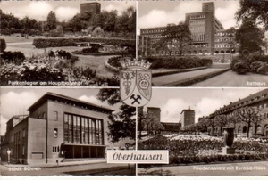 Postkarte : OBERHAUSEN - Ansichten ; 1958 gestempelt - Bild 1 von 1