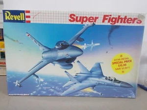 REVELL-#6218-SUPER FIGHTERS-F-16C WILD WEASEL & SU-27-KIT NOT SEALED-1:48 SCALE - Picture 1 of 13