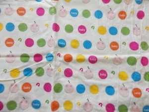Victoria Hutto New Baby Design Tessuto Cotone 41" x 79" Nursery Ragazzo Ragazza - Foto 1 di 7