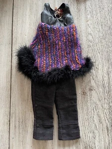 BJD Puppenoutfit Jeans & Top 9” Brustumfang Max 9” Taille Max 8,5” Länge - Bild 1 von 4