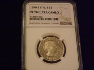 1979-S  $1   Susan B Anthony    Type 2       NGC PF 70 Ultra Cameo - Picture 1 of 2
