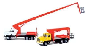 MACK HEAVY DUTY MAINLIFT BUCKET w/MOVEABLE EXTENDABLE CRANE ARM HO SCALE NEW - Picture 1 of 19