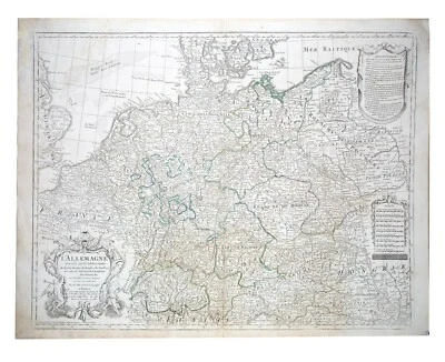 Mapa de Alemania De L'Isle Phillipe Buache - 1788 Foto 1 de 3