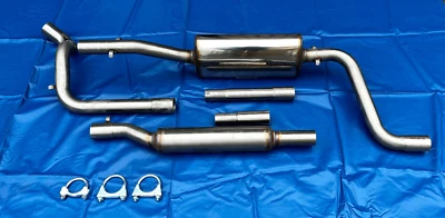 Gruppe N Anlage VW Caddy 1 14D Edelstahl Auspuffanlage Sportauspuff 55 mm  TÜV - Bild 1 von 2