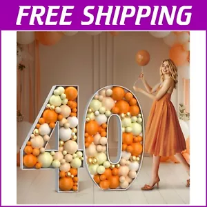Durable 4FT Balloon Mosaic Number 40 for Stunning Birthday and Anniversary Decor - Picture 1 of 9