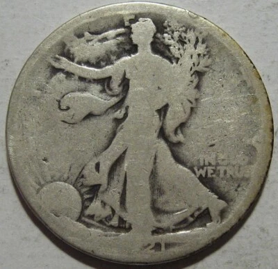 = 1921 WALKING Half, KEY DATE, Low Grade, FREE SHIPPING  - Image 1 of 2