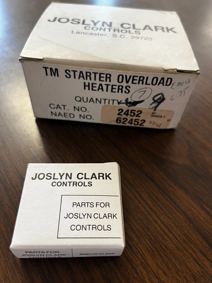 Joslyn Clark 2452 Sylvania Overload Heater Element 62452 - Image 1 of 1