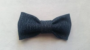 Denim Jean Bow tie Bowtie Ring bearer Bow tie Clip on Wedding Groomsmen Gift - Picture 1 of 1