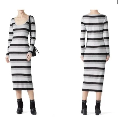 Vestido midi RTR Stylestalker Avalon tejido manga larga XL Foto 1 de 4