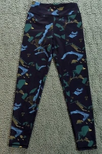 Zella Girls Leggings Small Blue Green Multi Pants  Size 7/8 Small - Picture 1 of 8