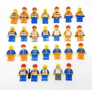 26x Lego Bahnmitarbeiter + 1x Minifig Utensil Schaffner Zug Schienen train - Bild 1 von 1