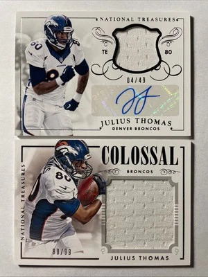 2014 National Treasures JULIUS THOMAS Gu Jersey Auto /49 + Jersey 80/99 Jersey#! - Image 1 of 2