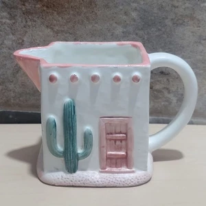 Vintage Otagiri Milchkännchen Topf Figi Grafik Adobe Pueblo Südwesten Vase Übertopf - Bild 1 von 12