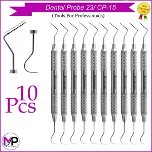 Sonda Dental 23/CP-15 Mango Anillo Hueco Instrumento de Diagnostico Preciso Nuev - Photo 1/8