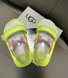 NUEVO CON ETIQUETAS UGG INFANTIL ZUMA SLING SANDALIA NEÓN NIÑO PEQUEÑO TALLA 6/7 O GRANDE (L) - Imagen 1 de 15