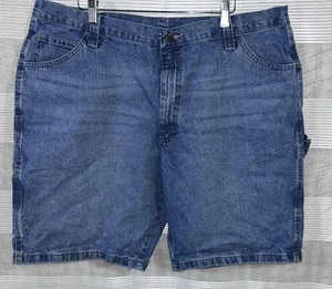 Vintage Wrangler Men’s Carpenter Shorts Mens Size 40 Regular Medium Blue Denim - Picture 1 of 5