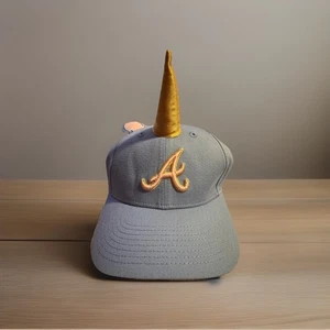New Era Atlanta Braves Unicorn Hat Youth 9FORTY Cap Adjustable - Picture 1 of 6