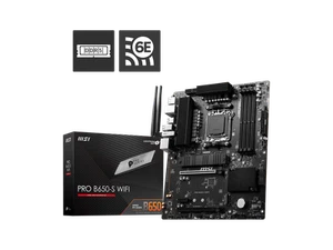 MSI PRO B650-S WIFI Desktop Motherboard - AMD B650 Chipset - Socket AM5 - ATX - Picture 1 of 5
