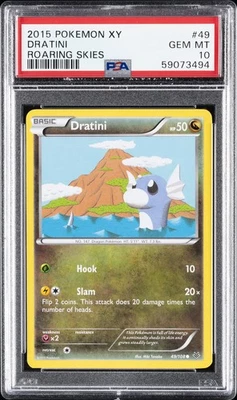 2015 POKEMON XY ROARING SKIES #49 DRATINI PSA 10 - Image 1 of 2