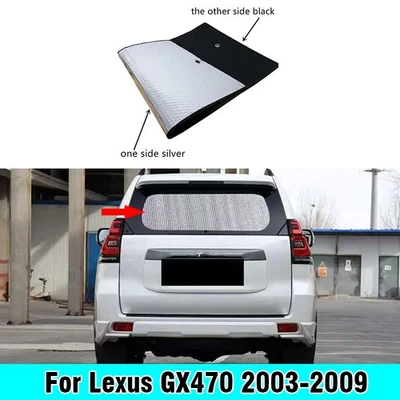 Parabrisas trasero negro plateado privacidad campamento para Lexus GX470 2003-2009 Foto 1 de 4