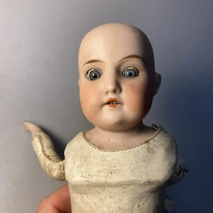 12" German Floradora Bisque Head Doll Leather Body Signed Armand  Marseille - Picture 1 of 10